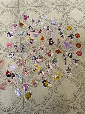 Sailor Moon Vinyl Sticker Lot - Multicolor